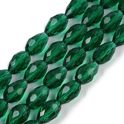 Transparent Glass Beads Strands X-EGLA-N013-T10mm-D24-1