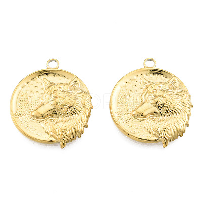 Ion Plating(IP) 201 Stainless Steel Pendants LS-STAS-N098-267LG-1