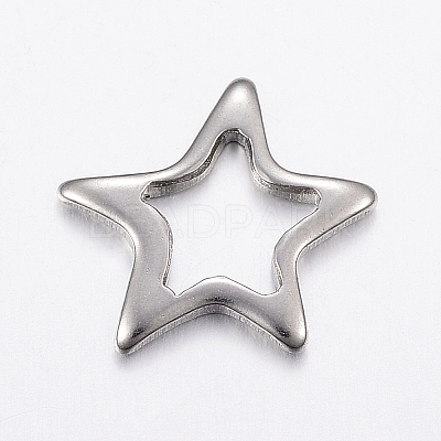 Non-Tarnish 304 Stainless Steel Linking Rings X-STAS-G172-56P-1
