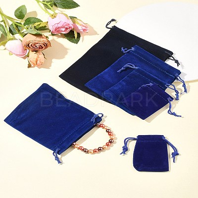 30Pcs Rectangle Velvet Pouches TP-FS0001-02C-1