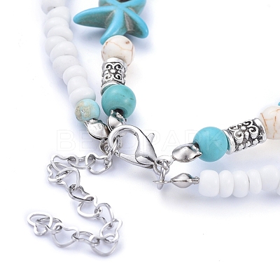 Cowrie Shell Anklets X-AJEW-AN00244-1