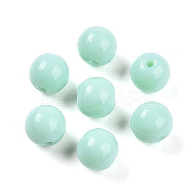 Opaque Solid Color Glass Beads X1-GLAA-N007-8mm-A12-1