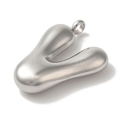 Non-Tarnish 304 Stainless Steel Pendants STAS-M017-08P-22-1