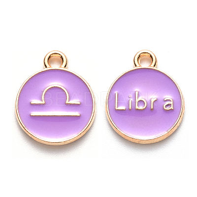 Alloy Enamel Pendants ENAM-S124-01A-01K-1