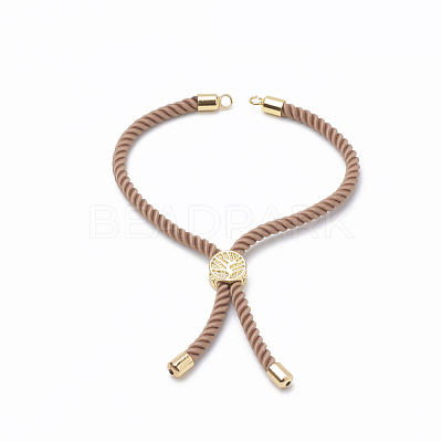 Nylon Twisted Cord Bracelet Making MAK-T003-11G-1