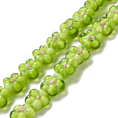 Handmade Lampwork Beads Strands LAMP-D015-08E-1