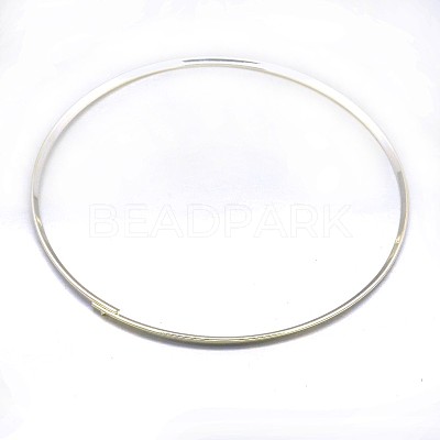 Brass Choker Collar Necklace Making X-BJEW-F132-02S-1