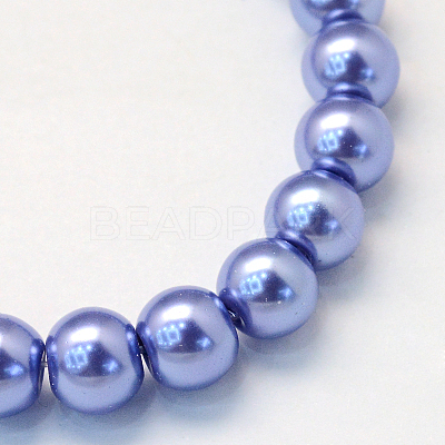 Baking Paint Glass Pearl Bead Strands X-HY-Q003-3mm-09-1