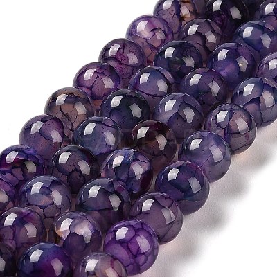 Natural Dragon Veins Agate Dyed Beads Strands G-H290-A01-02A-1