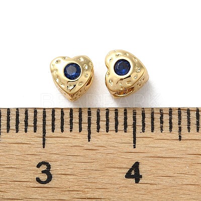 Valentine's Day Brass Micro Pave Cubic Zirconia Beads LS-KK-P256-10G-03-1