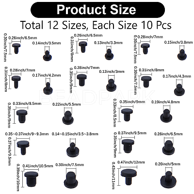 120Pcs 12 Styles Silicone Bottle Seal Plug FIND-GF0008-87-1