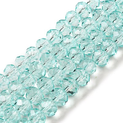 Transparent Baking Paint Glass Beads X1-DGLA-A034-T8mm-D01-1