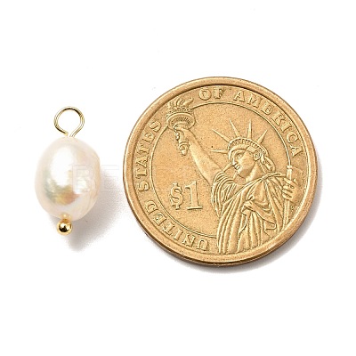 Natural Cultured Freshwater Pearl Pendants PALLOY-JF00942-01-1