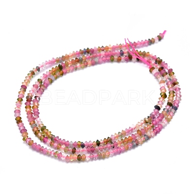 Natural Multicolor Tourmaline Beads Strands G-F686-13B-01-1