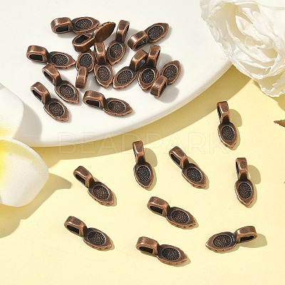 Tibetan Style Pendant Bails X-RAB3357Y-1