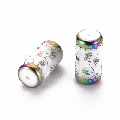 Electroplate Glass Beads EGLA-T009-18F-1