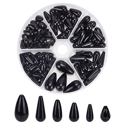 85Pcs 6 Styles ABS Plastic Beads KY-PH0002-15-1