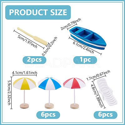 Plastic & Resin Miniature Display Decorations Sets DJEW-HY0001-06-1