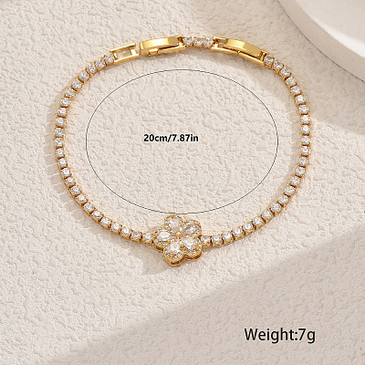 Elegant Brass Charm Bracelets OR7420-3-1