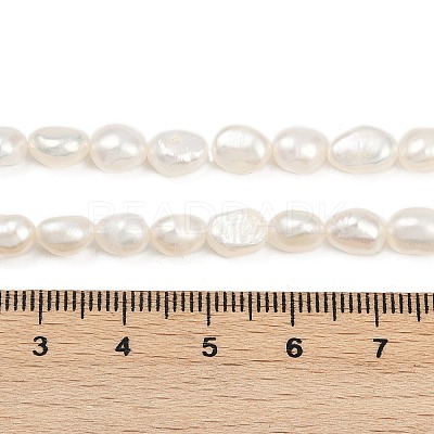 Natural Cultured Freshwater Pearl Beads Strands PEAR-P064-20H-06A-1