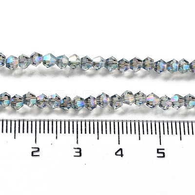 Electroplate Glass Beads Strands EGLA-J026-3mm-F10-1