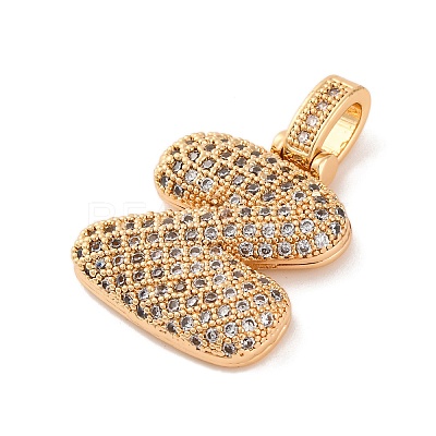 Brass Micro Pave Cubic Zirconia Pendants KK-C076-29Z-G01-1