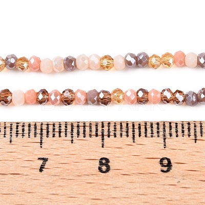 Electroplate Glass Beads Strands GLAA-T023-A16-05-1