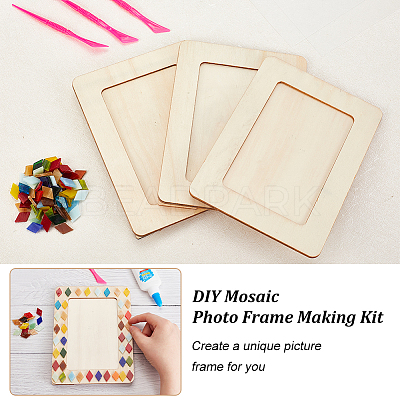 DIY Mosaic Photo Frame Making Kit DIY-OC0004-46-1