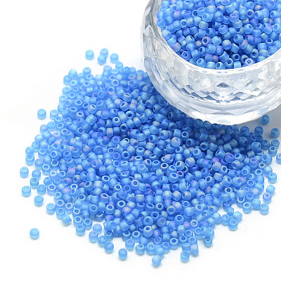 FGB 8/0 Grade A Round Glass Seed Beads SEED-Q010-3mm-M545-1