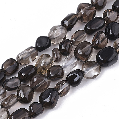 Natural Smoky Quartz Beads Strands X-G-S363-040-1