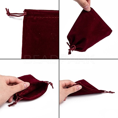 Rectangle Velvet Pouches X1-TP-R002-10x12-02-1