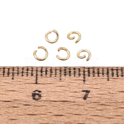 304 Stainless Steel Open Jump Rings STAS-Q113-3x0.5mm-G-01-1