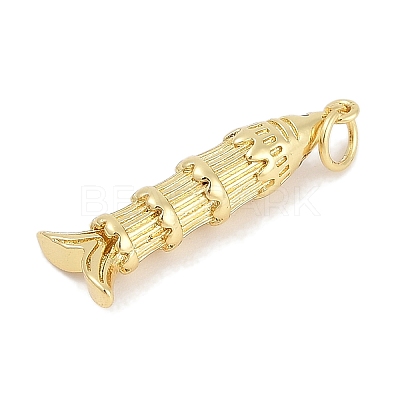 Brass Micro Pave Cubic Zirconia Pendants KK-Q028-69G-02-1