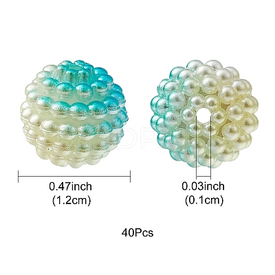 Imitation Pearl Acrylic Beads OACR-FS0001-42C-1