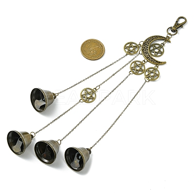 Iron Witch Bells Pendant Decor HJEW-JM02182-1