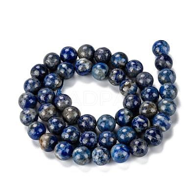 Natural Lapis Lazuli Bead Strands G-G953-02-8mm-1