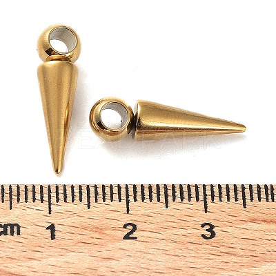 Ion Plating(IP)  201 Stainless Steel Pendants STAS-M323-28G-1-1