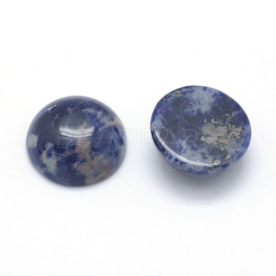 Natural Sodalite Cabochons G-P393-R45-10MM-1