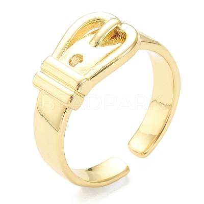 Brass Cuff Rings RJEW-A001-07G-1