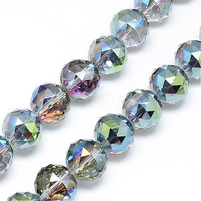 Electroplate Glass Bead Strands EGLA-S137-14mm-02-1