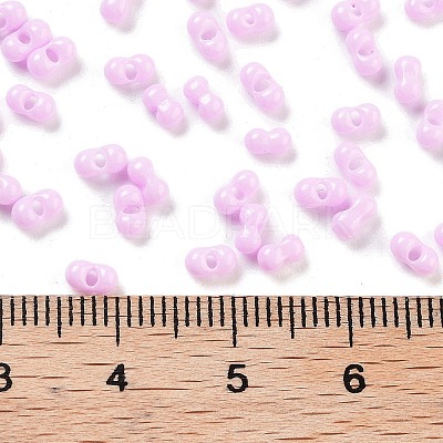 Baking Paint Glass Seed Beads SEED-A033-05N-1