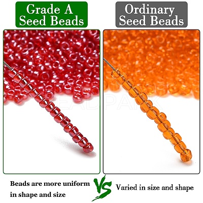 12/0 FGB Grade A Round Glass Seed Beads SEED-Q011-F508-1