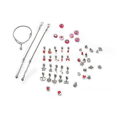 DIY Alloy European Bracelets Making Kits DIY-I108-01E-1