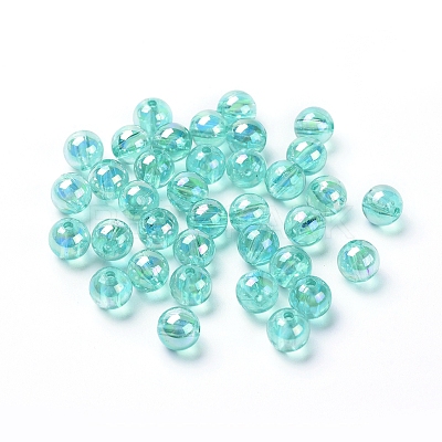 Eco-Friendly Transparent Acrylic Beads X-PL734-9-1