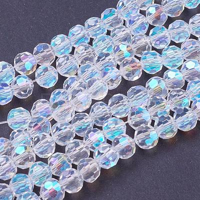 Electroplate Glass Beads Strands EGLA-J042-6mm-AB03-1