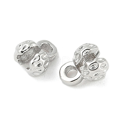 Flower Brass Bead Tips KK-M326-10P-1