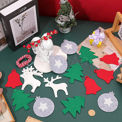 Christmas Cloth Flag Banners DIY-WH0401-91-1