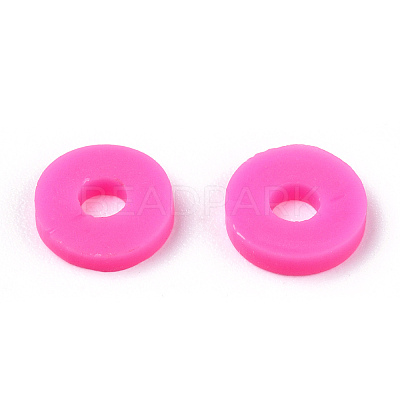 Handmade Polymer Clay Beads X-CLAY-R067-6.0mm-31-1