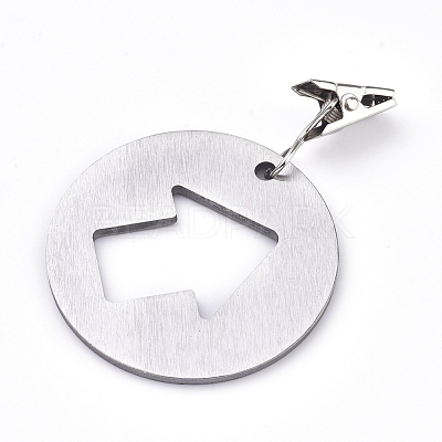 430 Stainless Steel Arrowhead Shaped Table Cover Tablecloth Weights STAS-WH0015-07P-1