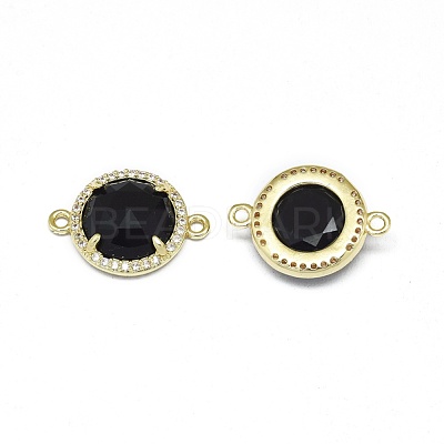 Synthetic Black Stone Links connectors G-E526-34C-1